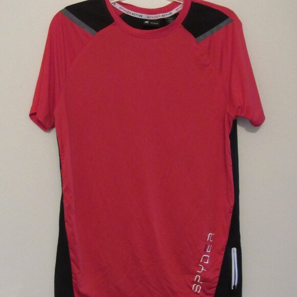 Spyder Active PRO WEB Shirt Men's Medium Red/Black - Picture 1 of 6